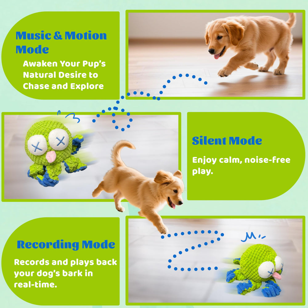 GUKCO Octopus Toy with Bouncing Ball demonstrates motion-activated engagement