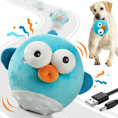 GUKCO rechargeable crinkle chew interactive toy with jumping ball keeps dogs engaged