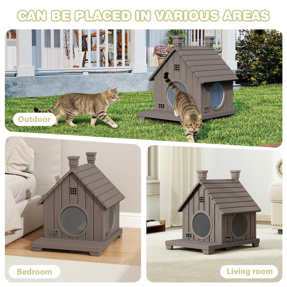 GULAIMOAO cat house anti-slip pads improving stability outdoors