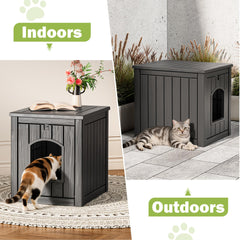GULAIMOAO spacious interior view, cozy shelter for outdoor cats