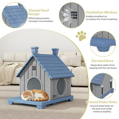 GULAIMOAO dual door ventilation offers airflow and optional privacy for pets.