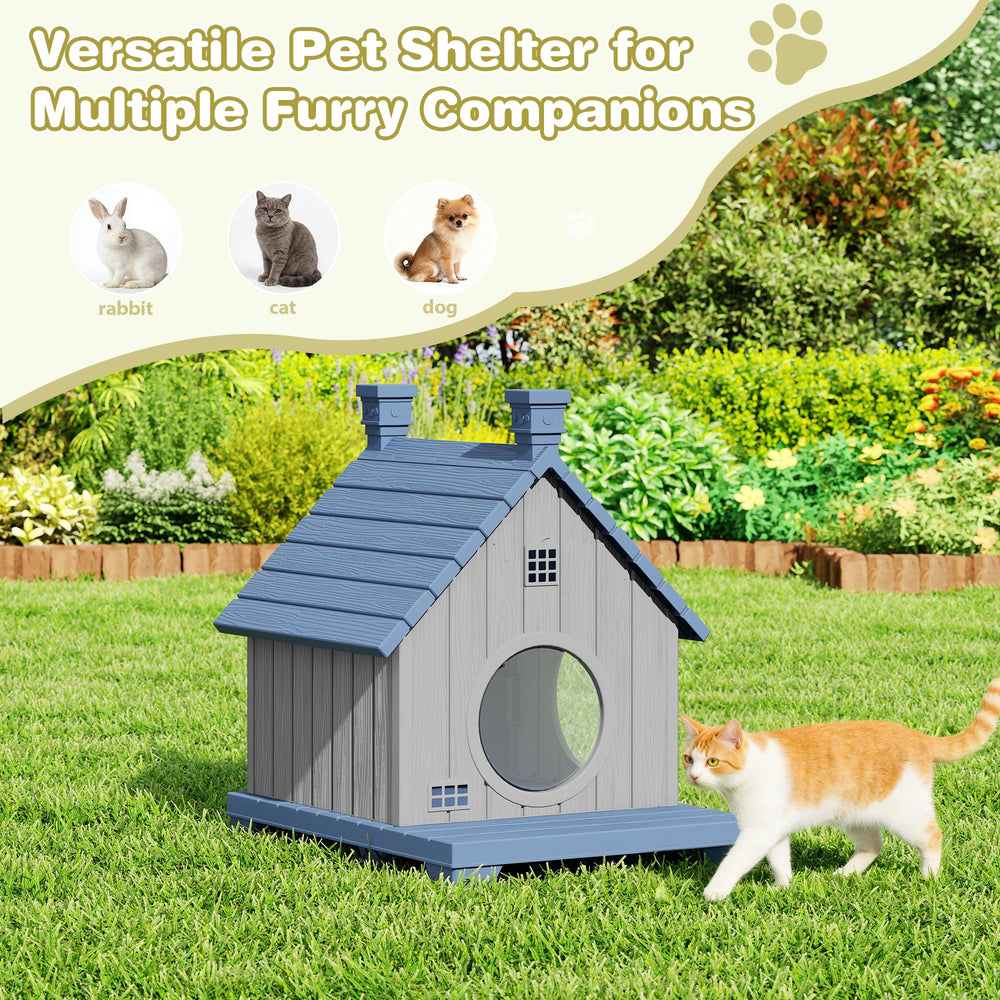GULAIMOAO elevated base design keeps interior dry and paws clean.