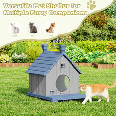 GULAIMOAO elevated base design keeps interior dry and paws clean.