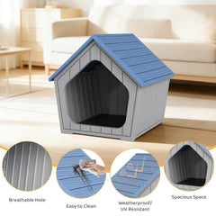 GULAIMOAO Outdoor Cat House interior view with insulated walls for warmth and comfort.