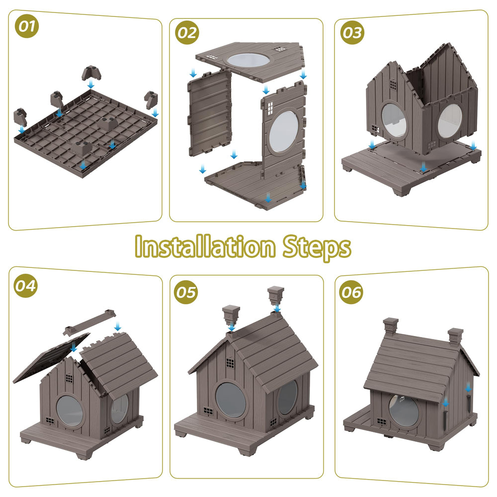 GULAIMOAO outdoor cat house versatile design for indoors or outdoors