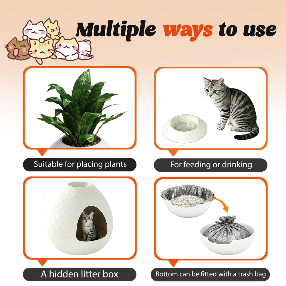 GULAIMOAO spacious 20.1-inch height provides roomy interior for cats of all sizes