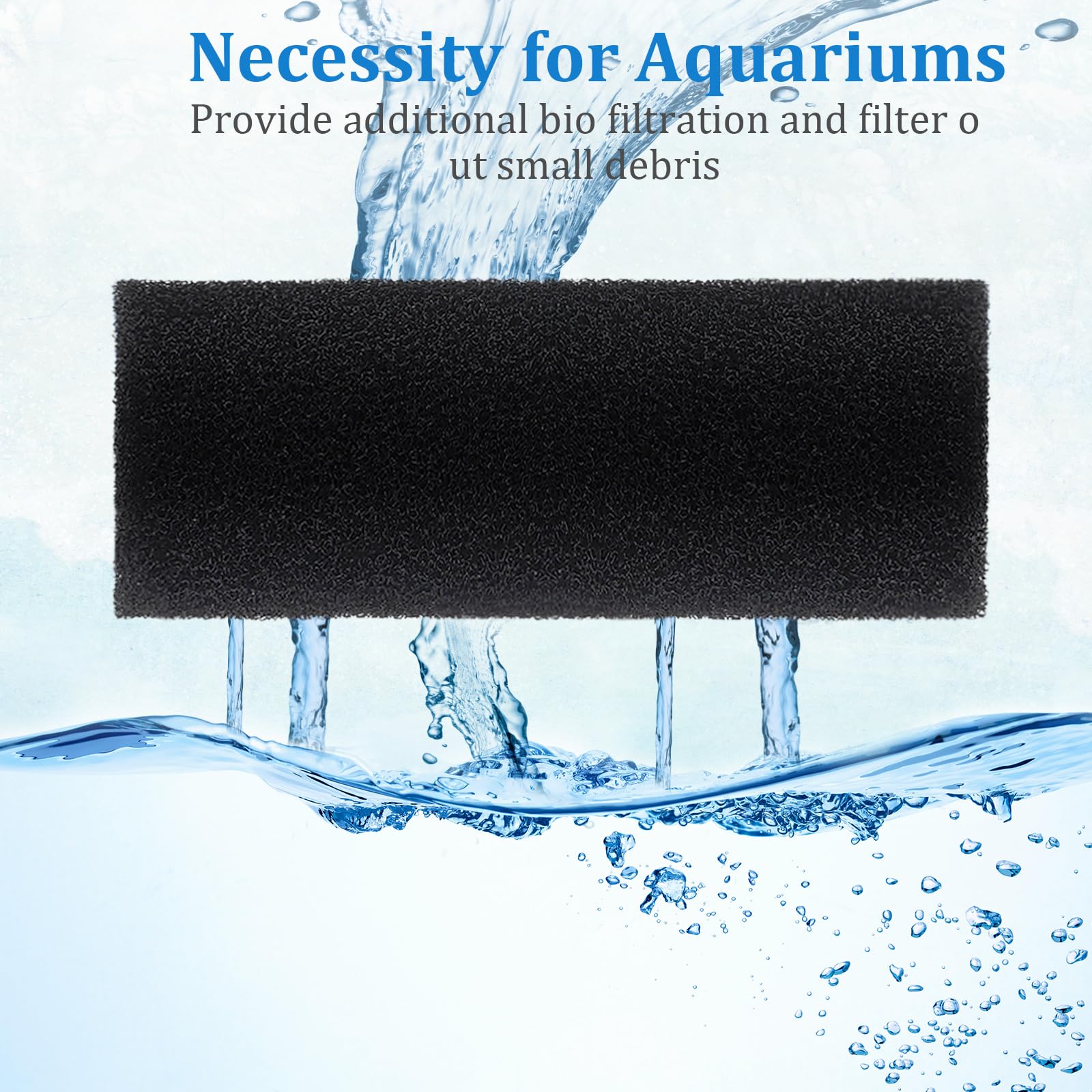 Gulfmew inside-pre-filter sponge demonstrates flow-friendly design for clear water