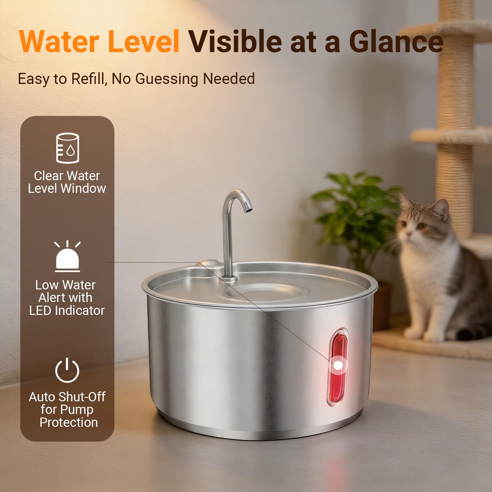 GULUNOOK LED indicator image helps monitor water level at a glance
