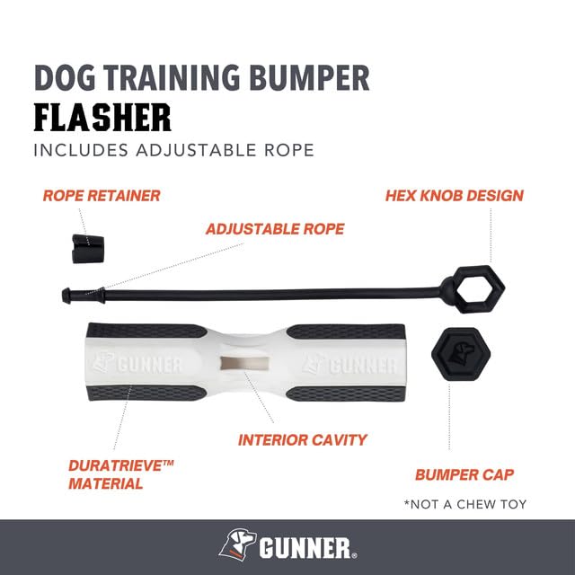 GUNNER retriever training dummy suitable for fetch and scent work.