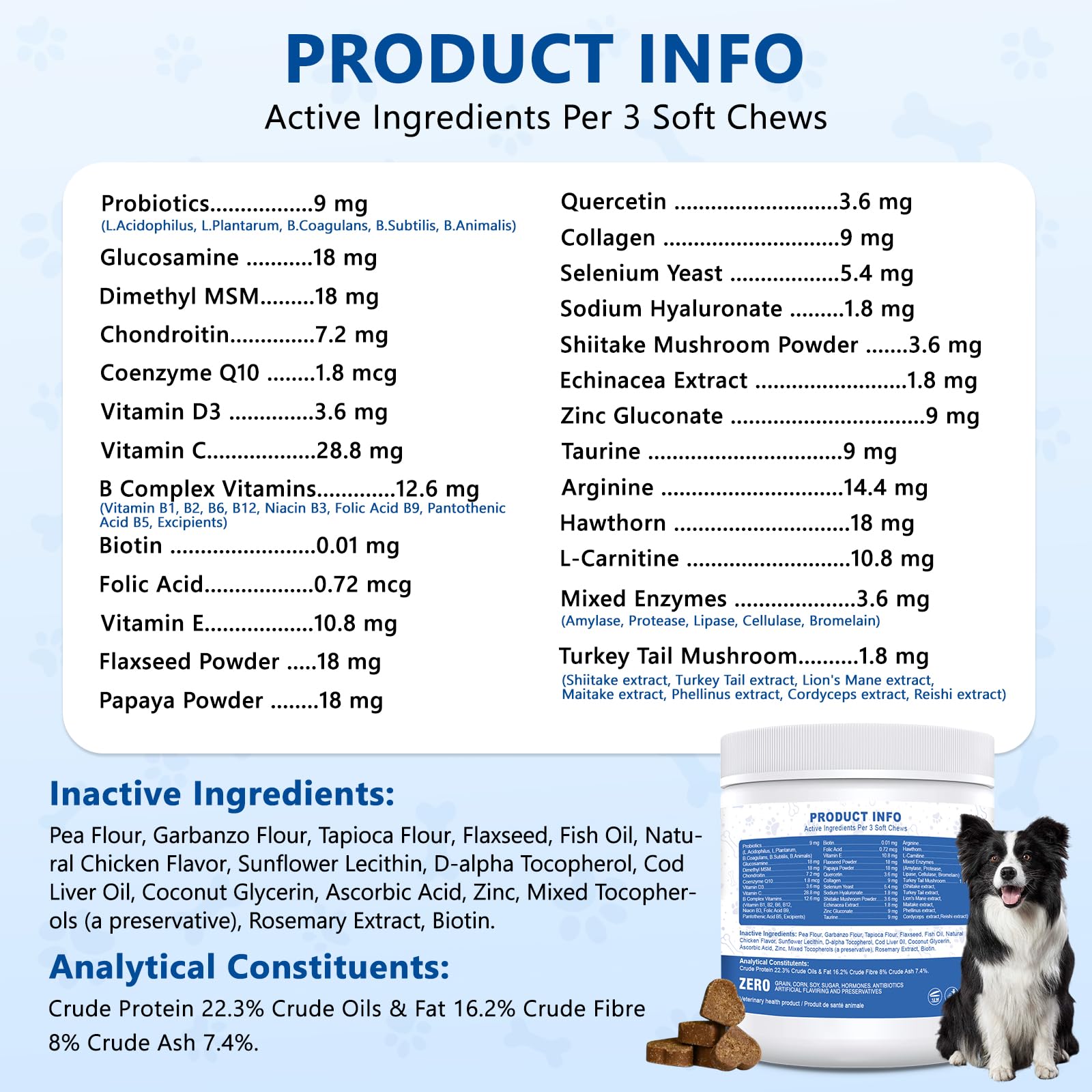 GuruAmi skin coat boost dog vitamins helps shiny fur and healthy skin.