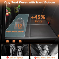 Gusil back seat extender fabric is waterproof to protect seats from spills.