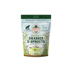 Gussy's Gut Youthful Grasses & Sprouts tub showing fermented greens for canine digestion