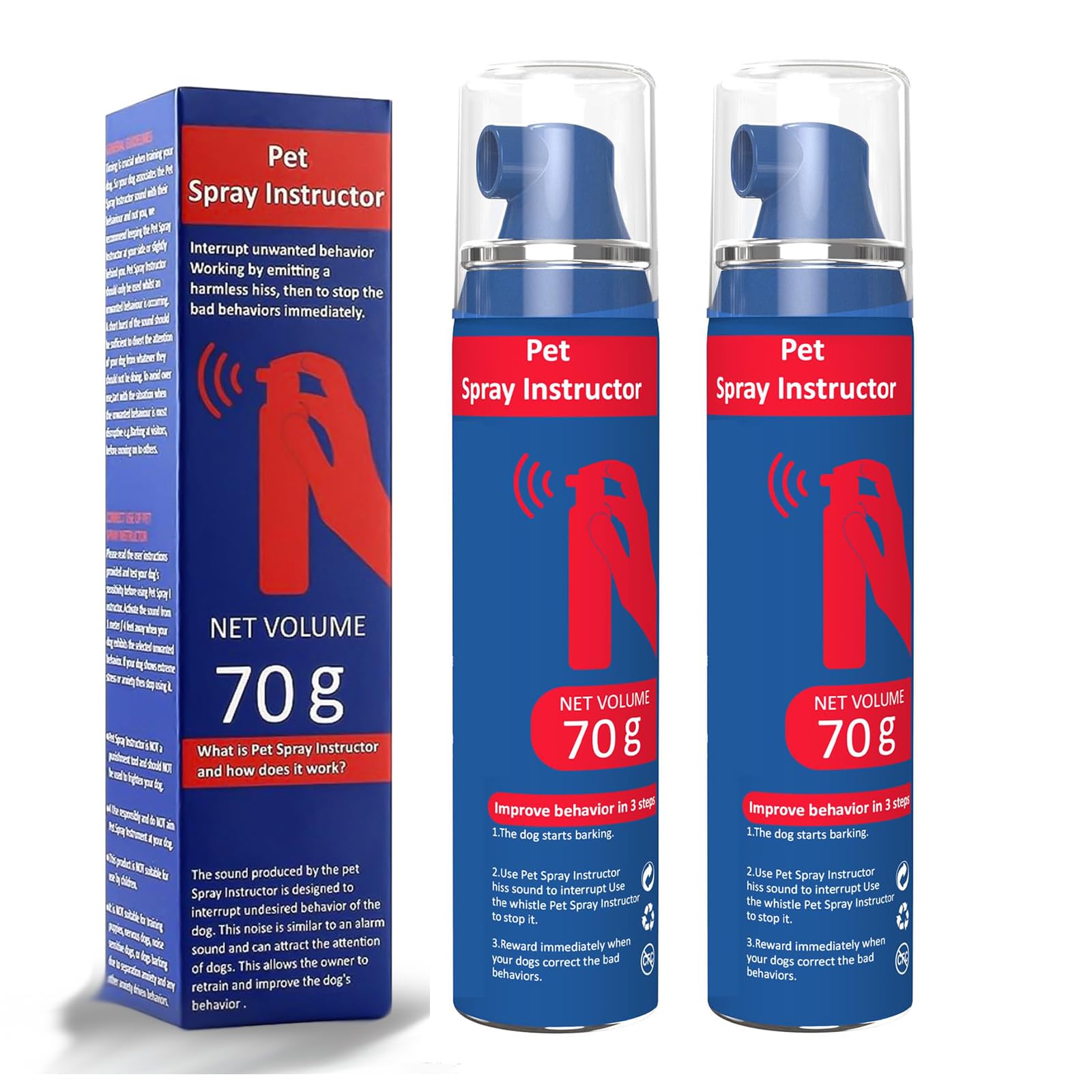 Gutes Leben Dog Instructor Spray bottle front view aids quick training cues.