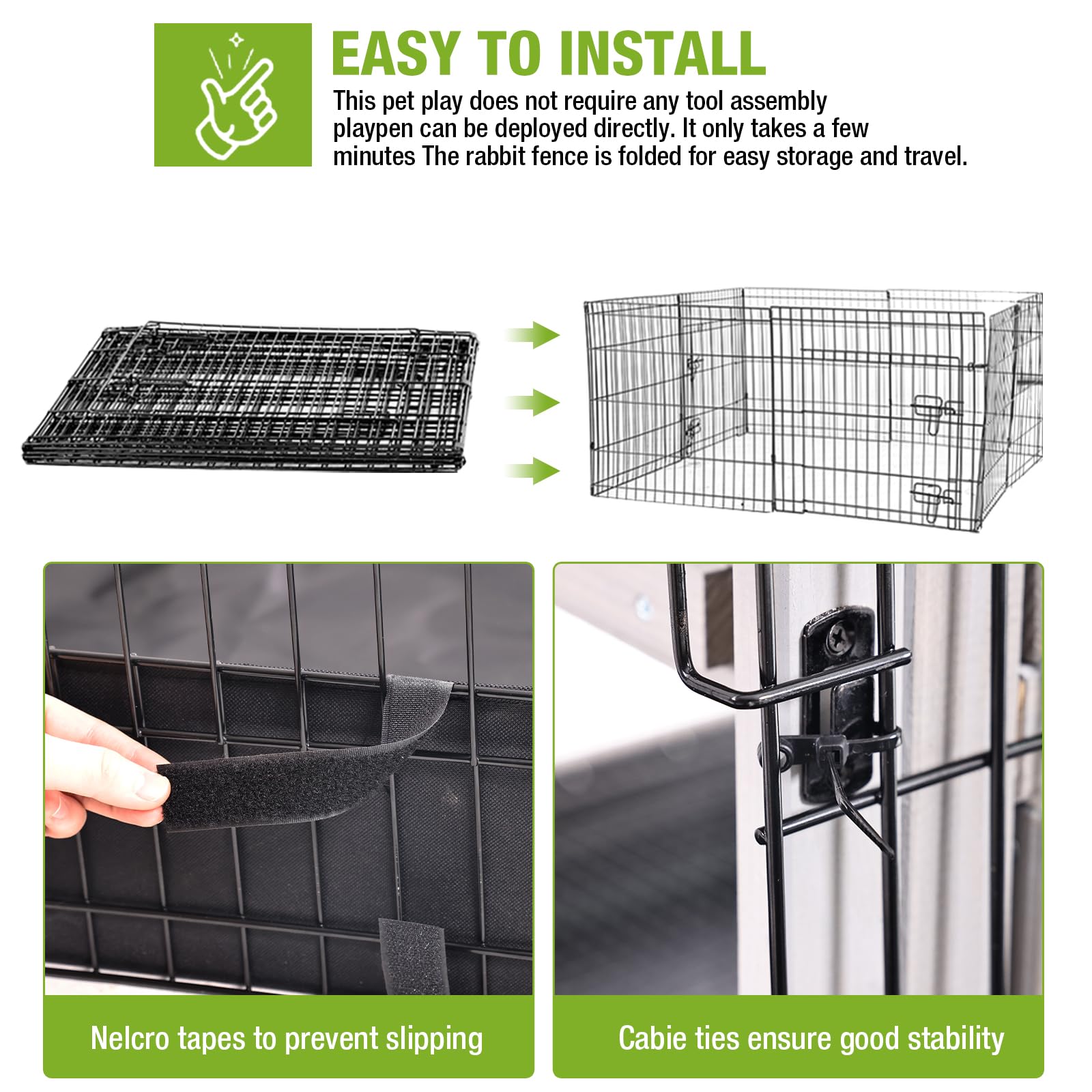 GUTINNEEN Easy tool-free setup for quick assembly