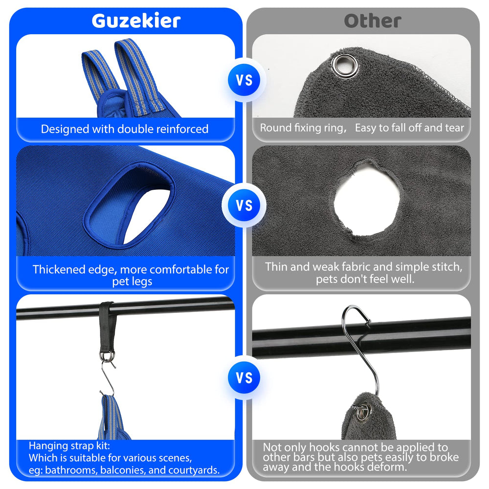 Guzekier breathable 3D mesh fabric keeps dogs cool during sessions.