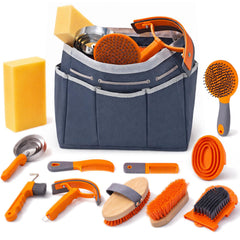GuZhiYue horse grooming kit curry comb for thorough dirt removal and coat prep