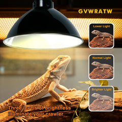 GVWRATW deep aluminum reflector dome for even light and UV spread