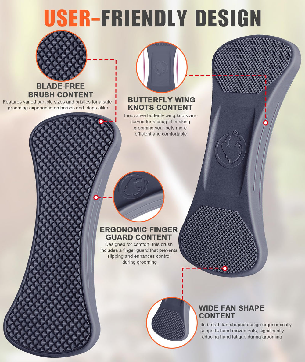 Gydoty ergonomic grooming tool featuring finger guard reduces hand fatigue