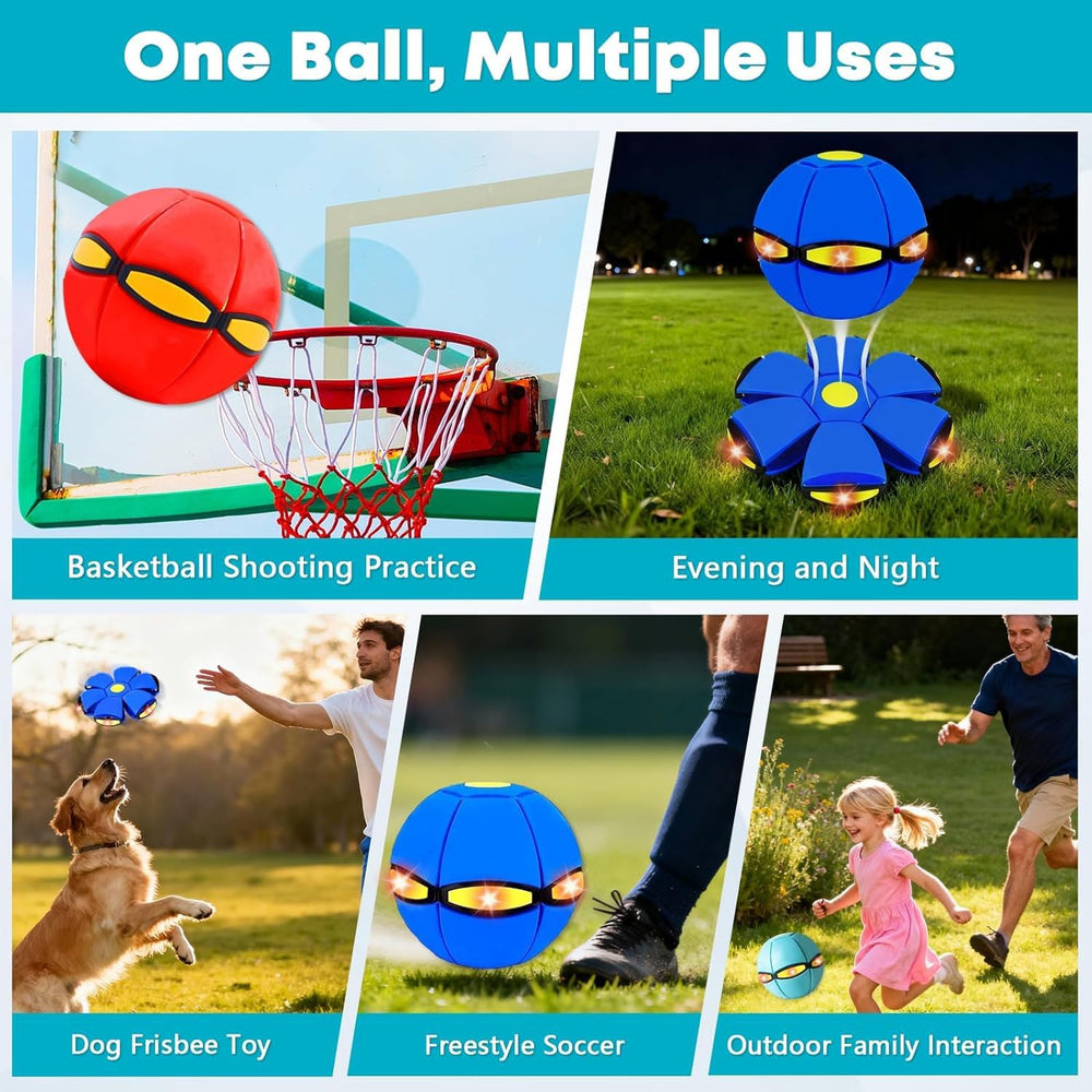 Gyfimdo Magic Ball features glow and color change to attract attention during play.