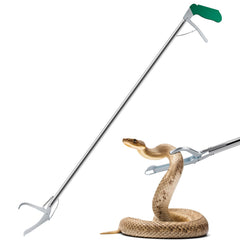 GYORGKSHI 47in snake tongs with long reach for safe field handling