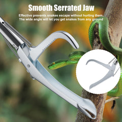 Smooth serrated jaw minimizes harm while maintaining a firm hold