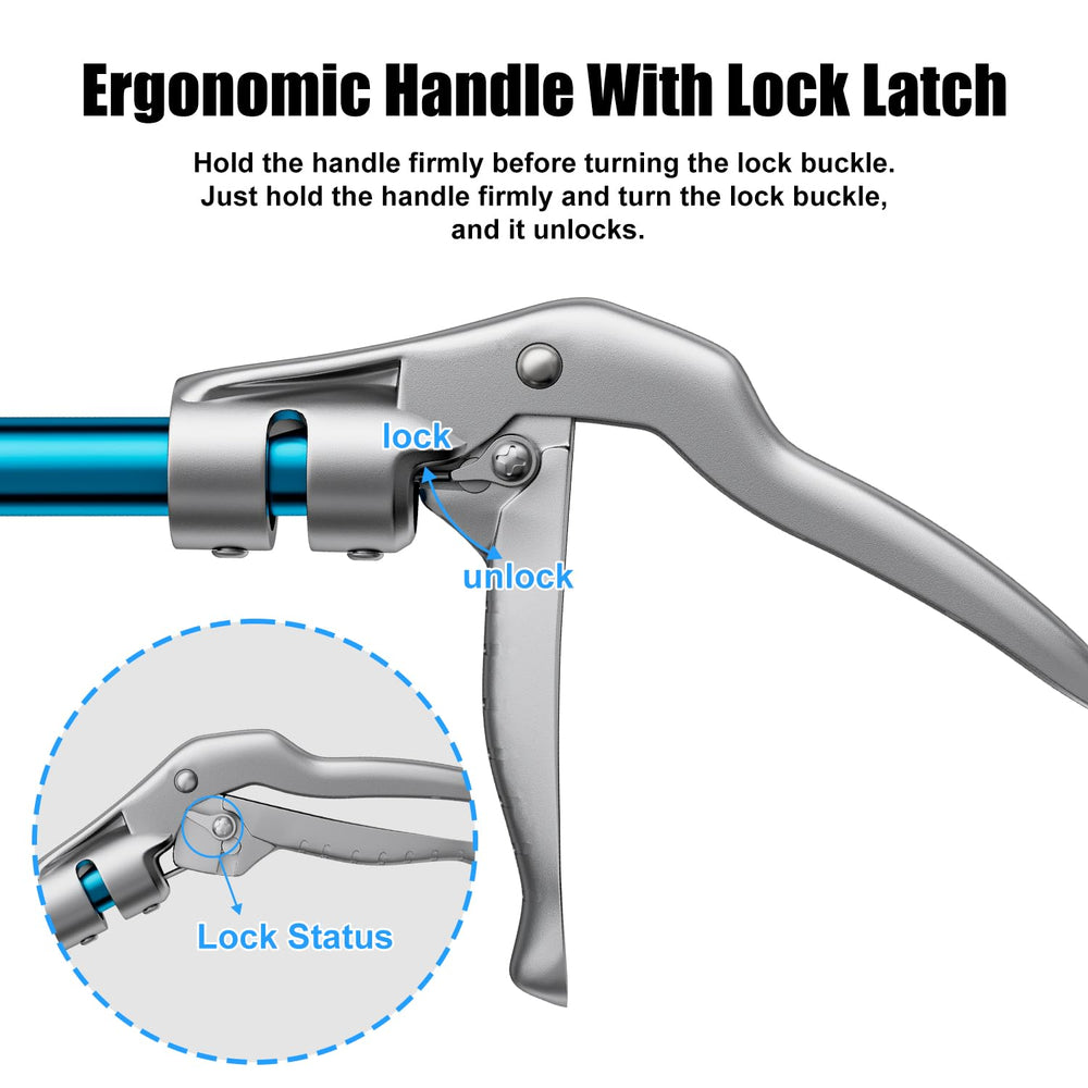 GYORGKSHI tongs wide serrated jaw for secure grip