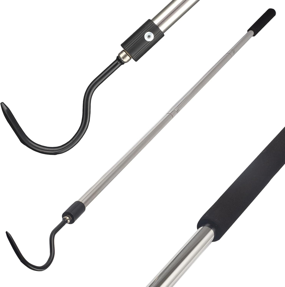 Gzlozak snake hook extendable 35-66 inch design for safer reptile handling