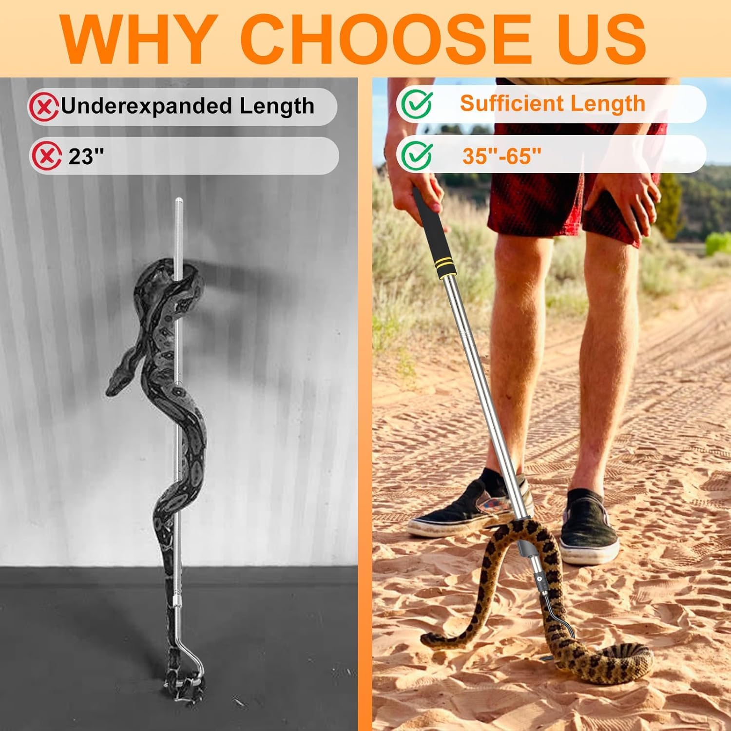 Gzlozak multifunctional snake hook for debris and retrieval tasks.
