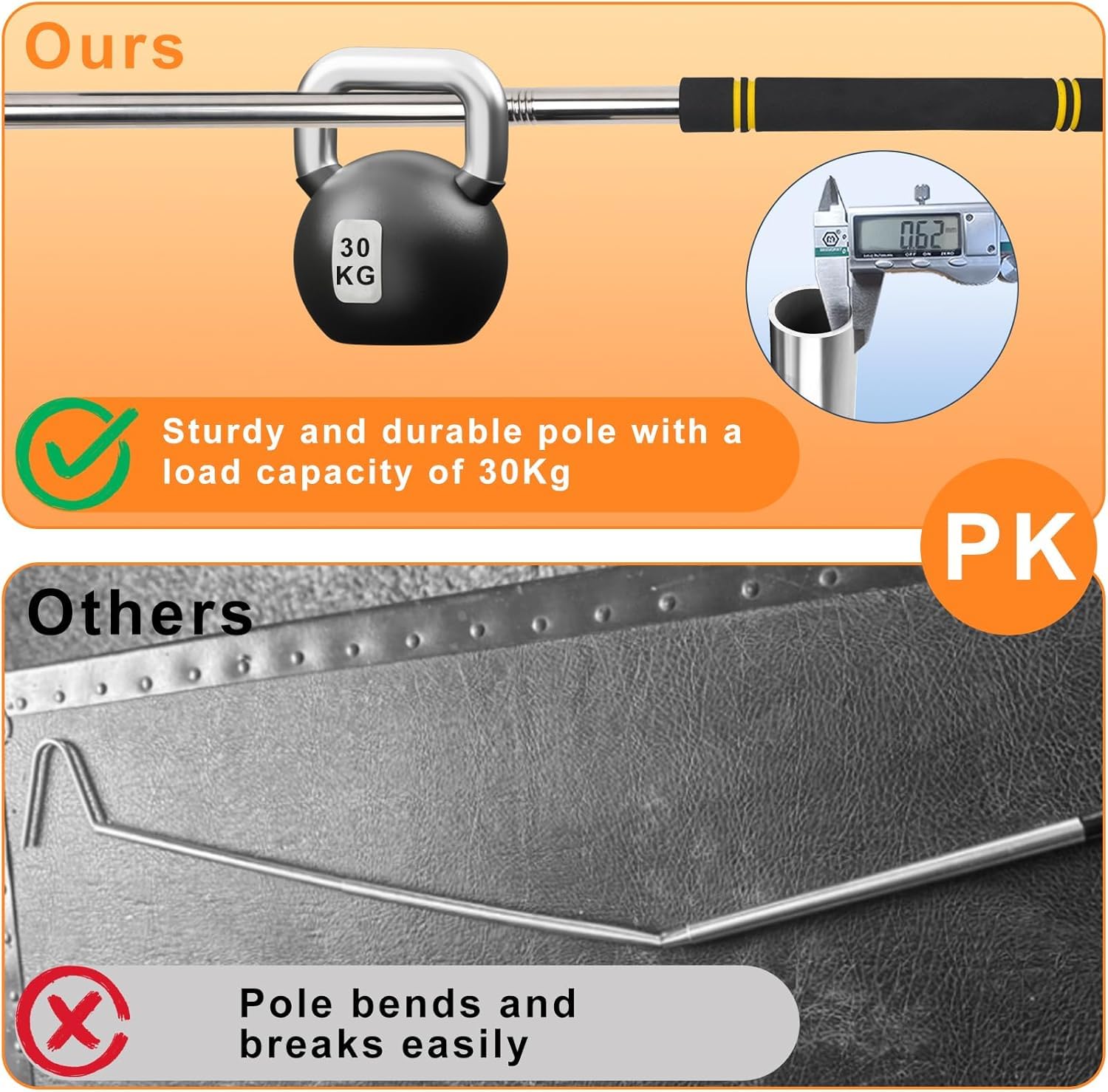 Gzlozak snake hook with wide bend design for varied sizes.