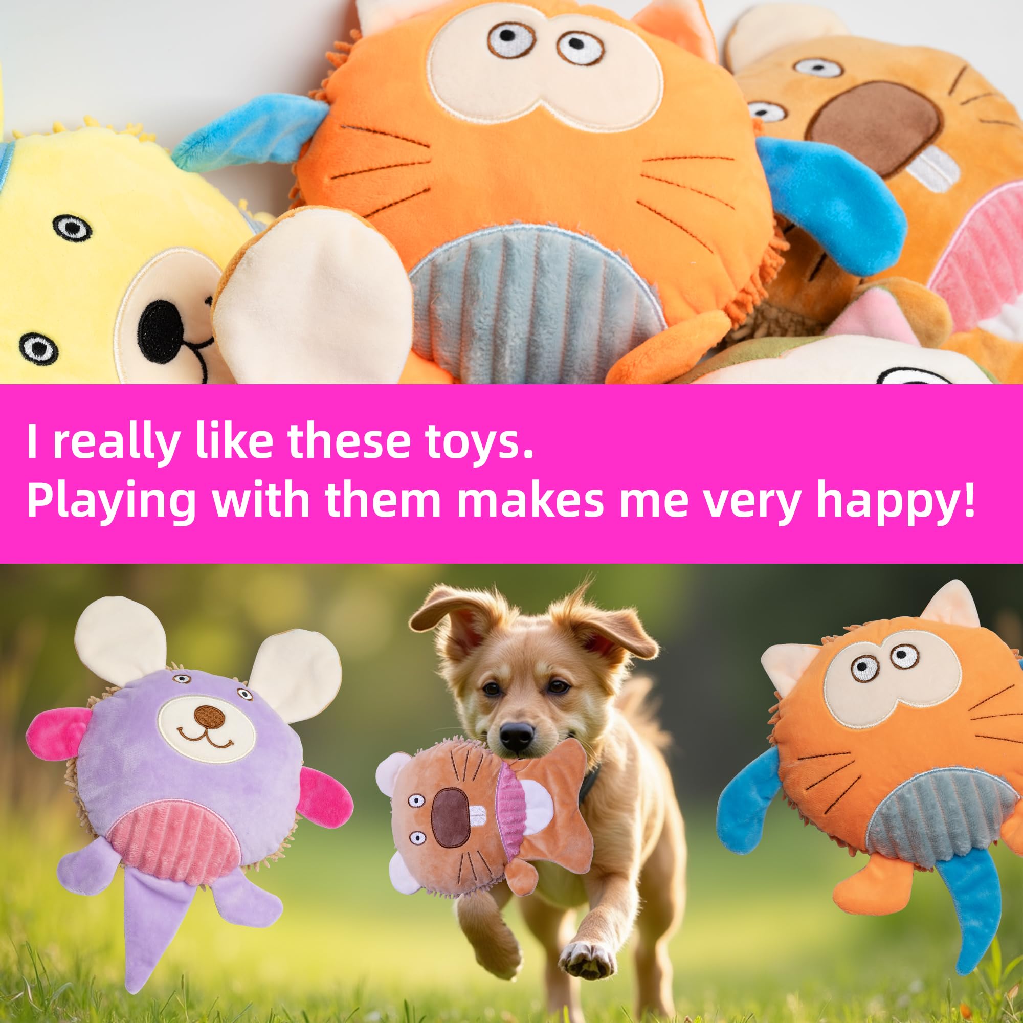 GZQKUSO round-shape toy 6-10inch sized for carry or toss