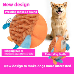 GZQKUSO soft plush dog toy with gentle chew-friendly feel