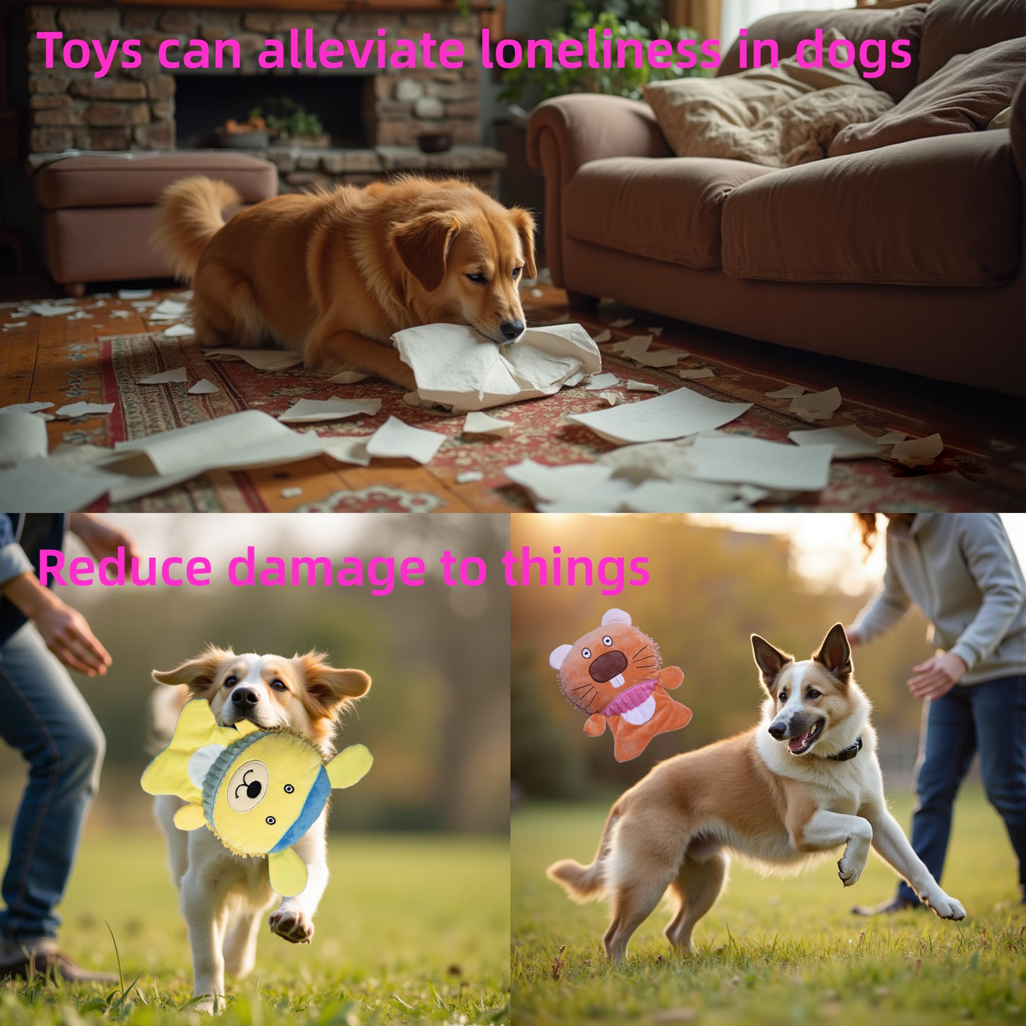 GZQKUSO five-pack playset keeps multiple dogs engaged or offers variety