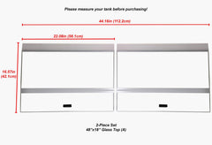 H2Pro glass canopy back strip demonstrates cut-to-fit flexibility for your tank