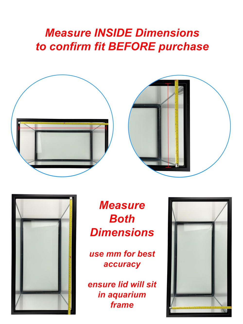 H2Pro glass lid hinge enables easy opening for feeding and maintenance.