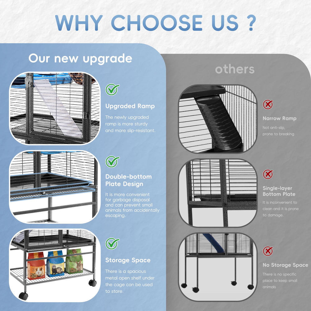 HABUTWAY 0.5-inch bar spacing helps prevent escapes.