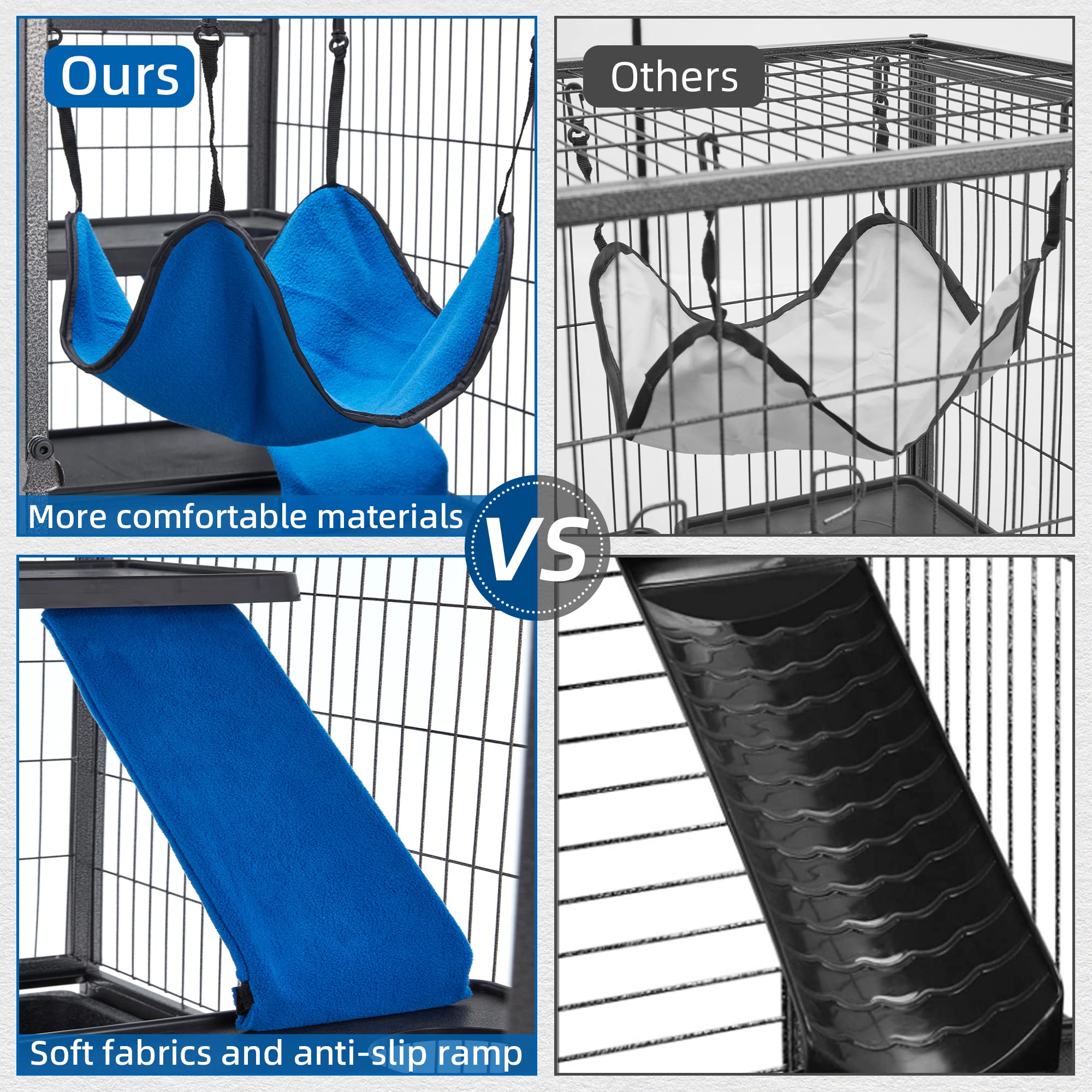 HABUTWAY spacious small animal cage ideal for multiple small pets.