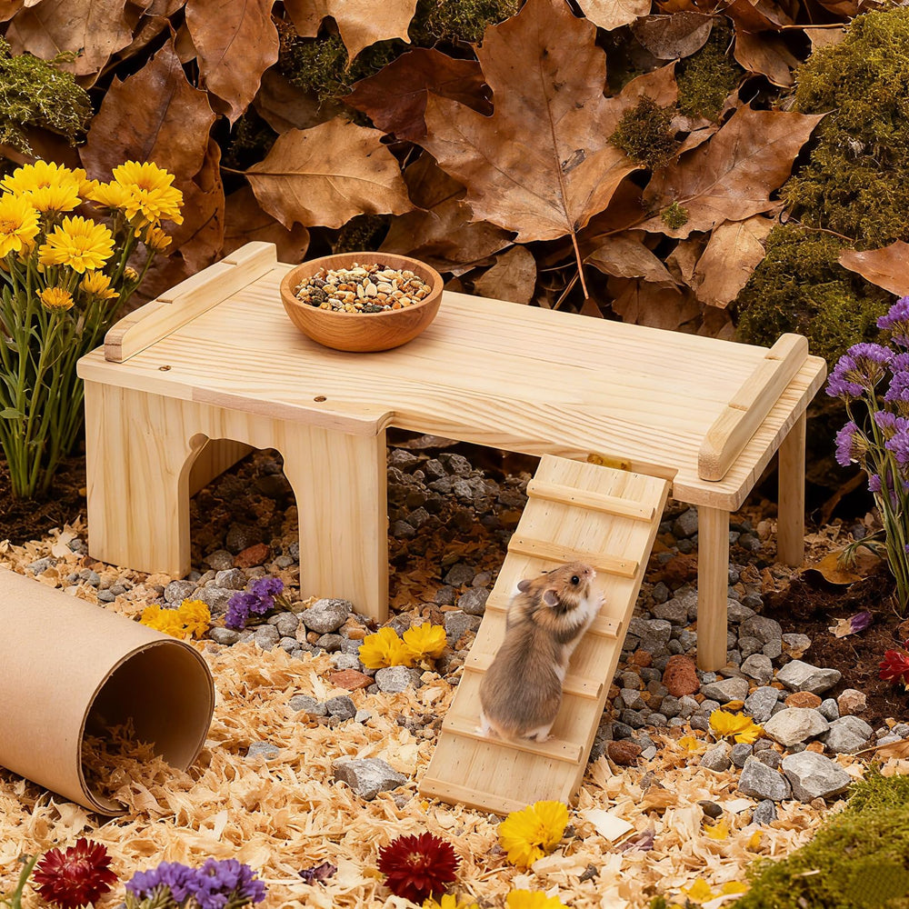 Hacaroa gerbil, rat, and mouse play house for enrichment.
