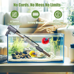 HACPUT touch control display on the cleaner