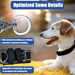 HAESINPA prong collar quick-release buckle enables easy on/off during training.