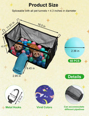 HAEZU 50-pack balls provide continuous bouncing fun for ferrets.