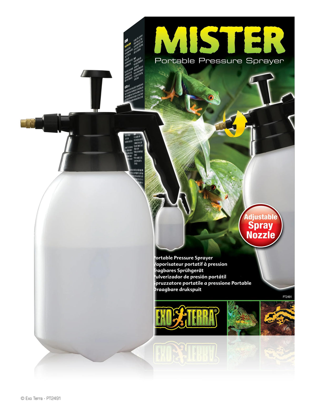 Hagen Exo Terra Mister nozzle adjustable for precise mist or jet spray.
