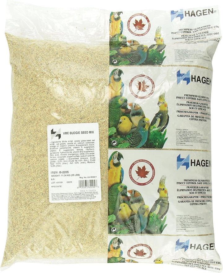 Hagen parakeet staple white millet seed bag for balanced nutrition and budgie health.