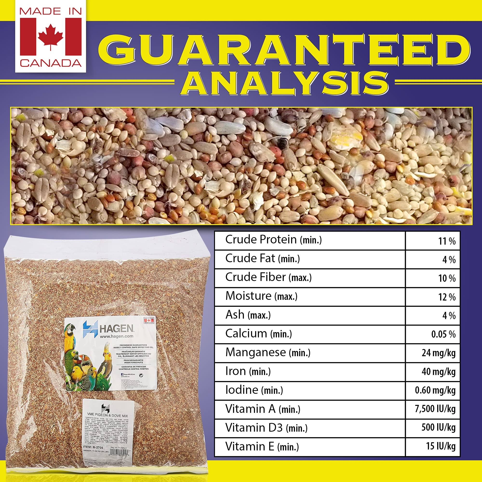 Hagen Pigeon Dove Seed Mix bird feeding scene conveys easy daily care.