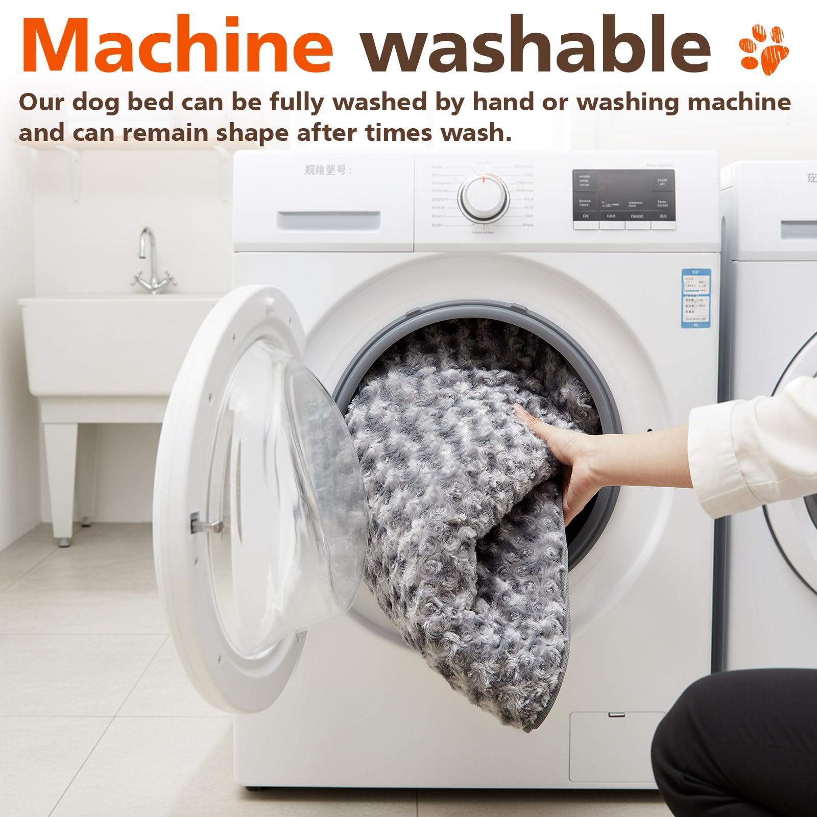 Indoor-ready Croblissful pad complements home decor in gray.