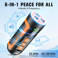 Haijunnm bark deterrent device LED flashlight mode for training in dim light.