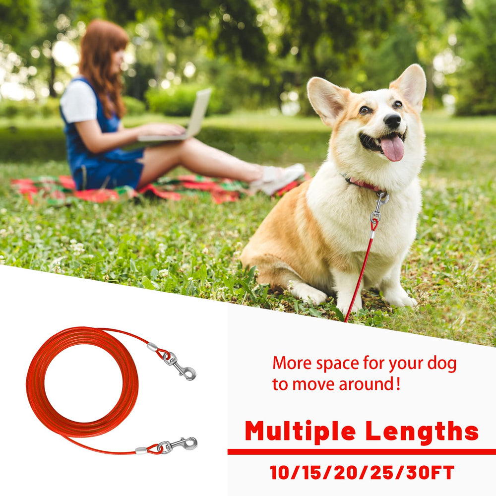 HaiYUAN dog tie out cable with PVC sleeve for rust resistance and protection