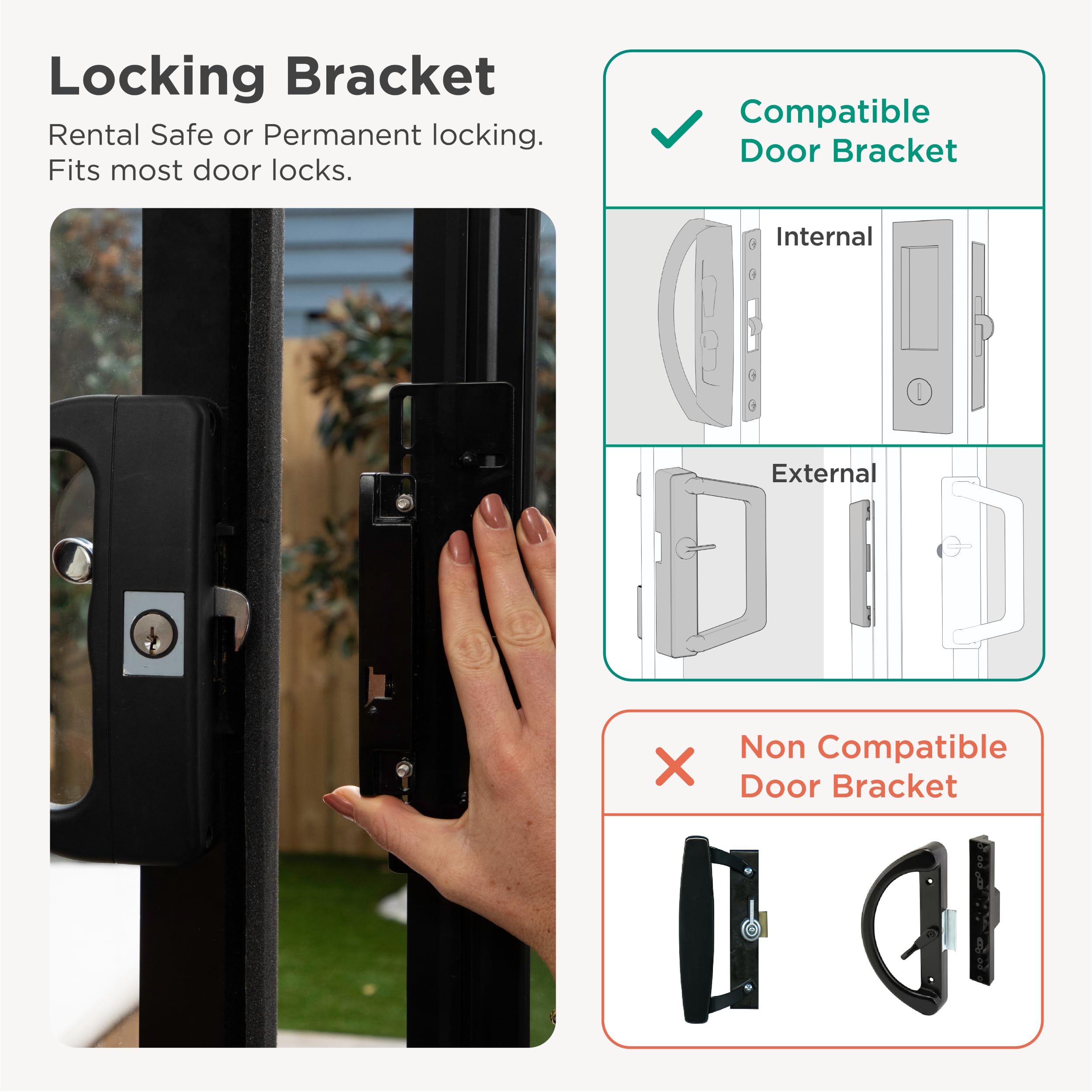 Hakuna Pets locking panel installed demonstrates controlled access and nighttime security.