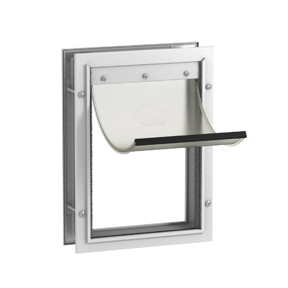 Hakuna Pets Deluxe door frame in white for easy installation.