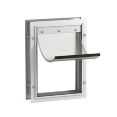 Hakuna Pets Deluxe door frame in white for easy installation.