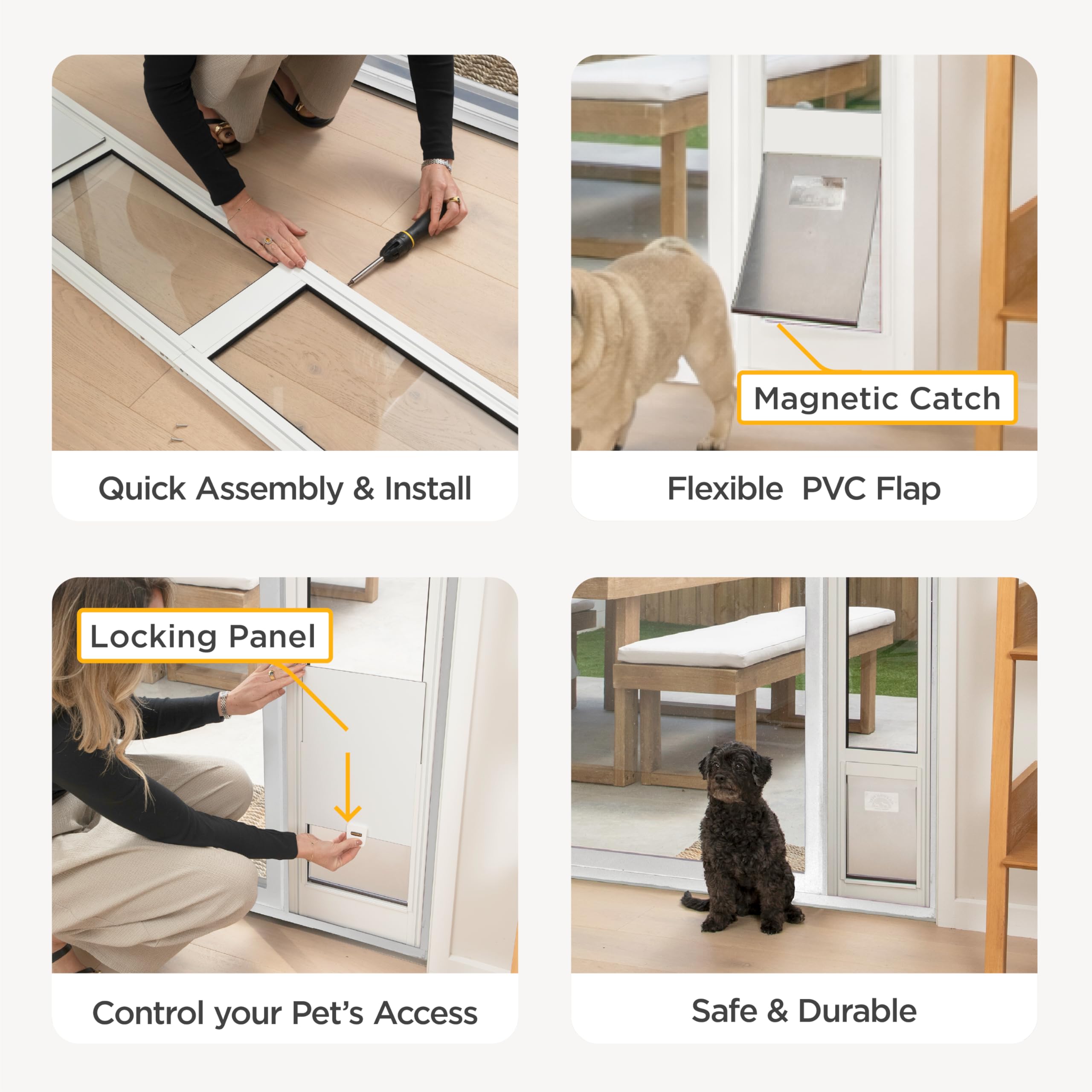 Hakuna Pets lightweight aluminium frame is durable and rust resistant